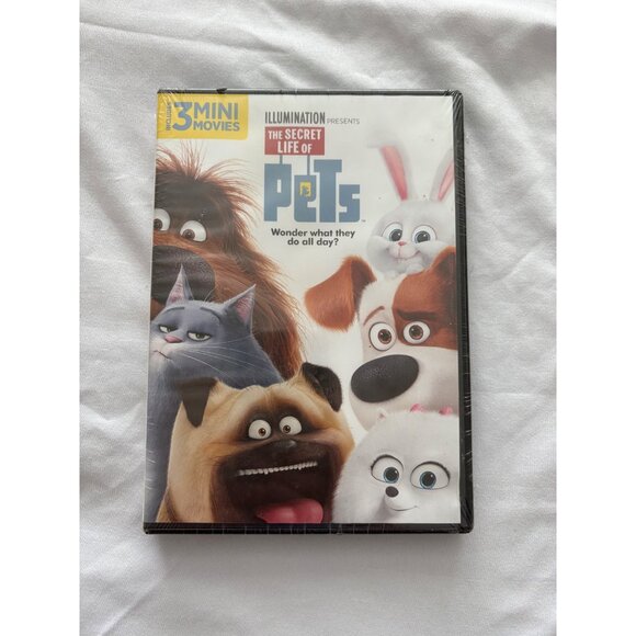 The Secret Life of Pets PG DVD New Includes 3 Mini Movies Bonus Features Sealed - Picture 2 of 6